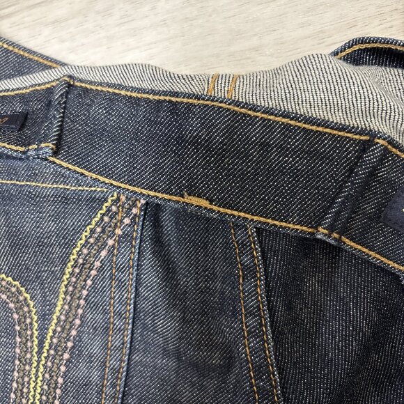 Citizens of Humanity Jeans #109 Low Waist Flare Womens 28 Dark Wash Denim RicRac - Picture 4 of 13